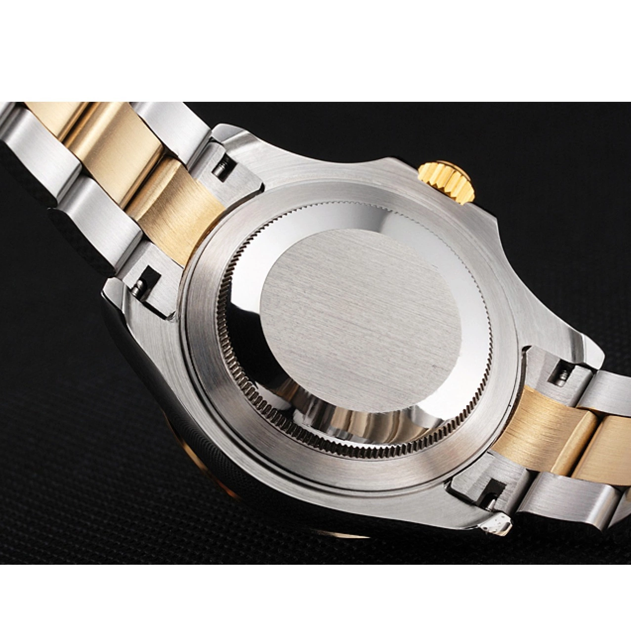 AAA Replica Watches White Gold Yacht-Master Steel Two Dial Tone Stainless Bracelet Bezel Swiss Rolex Case 0608